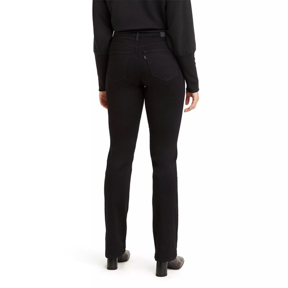 Levi's Women's Black Straight Leg Jeans - Picture 3 of 5